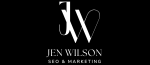 jen wilson minimalist graphic designer logo black